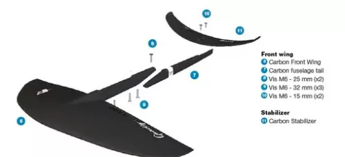 F-One T1 Gravity Carbon Plane 1200