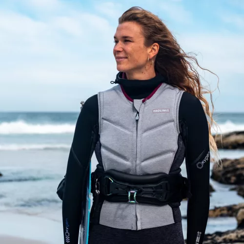 Prolimit PureGirl Oxygen Stretch vest Half Padded Frontzip
