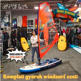   STX Gyerek Windsurf komplett szett (242 deszka & 2.0-2.5-3.0 vitorla )