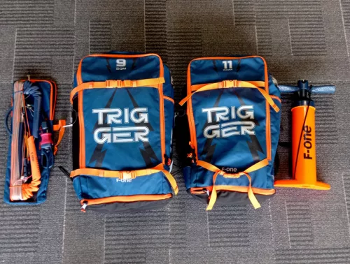 F-One TRIGGER 9 & 11 + BAR + PUMPA 2024 #Premium kites®