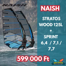 Naish Stratos Wood 125L + Sprint vitorla