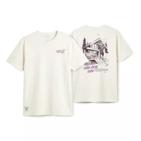 Manera T-shirt Férfi Support your local shop 2026 ivory