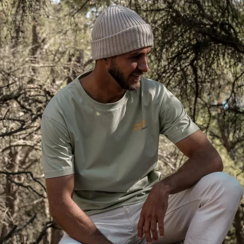 Manera T-shirt Férfi Support your local shop 2026 ivory