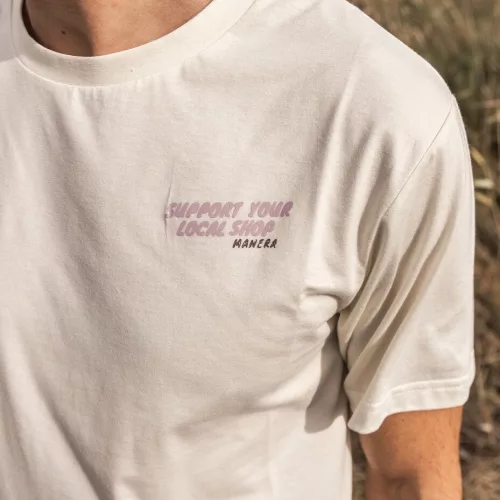 Manera T-shirt Férfi Support your local shop 2026 green