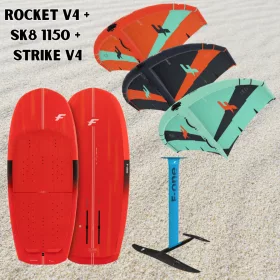 F-One Rocket V4 + SK8 1150 + Strike V4 Full Szett