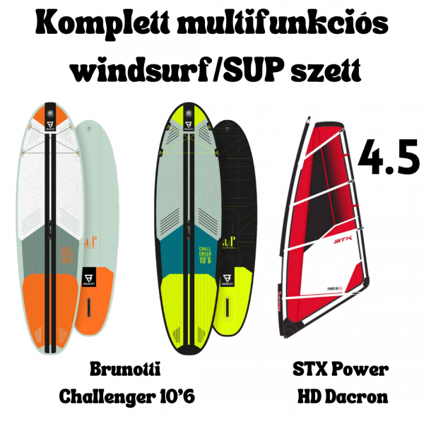 Challenger Windsurf SUP + POWER HD DACRON 4.5 rig