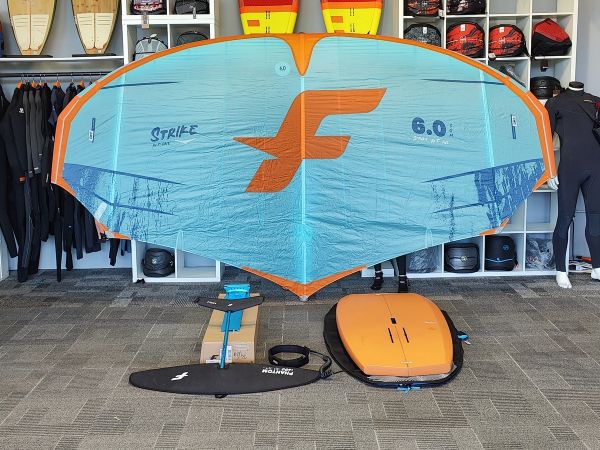 Komplett wingfoil felszerelés (Strike 6.0 + Rocket wing 5&#039;10 + Phantom 1680