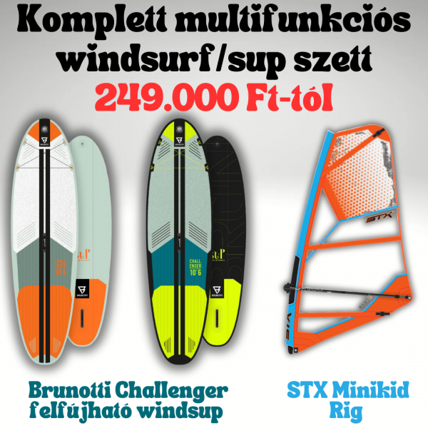 Challenger Windsurf SUP + MINIKID rig