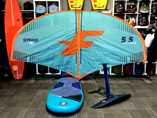 5&#039;10 wing 125L + F-One Gravity 2200 + Strike V2 5.5 m2